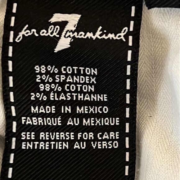 7 For All Mankind Straight Leg Raw Hem Ankle Jeans Size 31 NWT - Picture 15 of 16